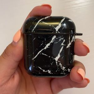 AirPods black marble case 🎶